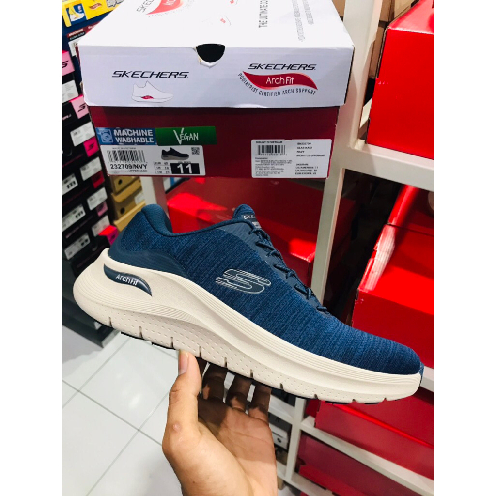 BIG SALE SKECHERS UPPERHAND [232709] ORIGINAL SEPATU PRIA/RUNNING/LARI/SNEAKERS