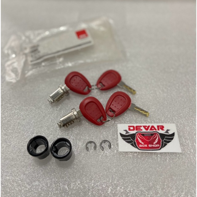 Sparepart Penguncian Box Givi Kunci Set Untuk Top Box Givi Side Box Givi