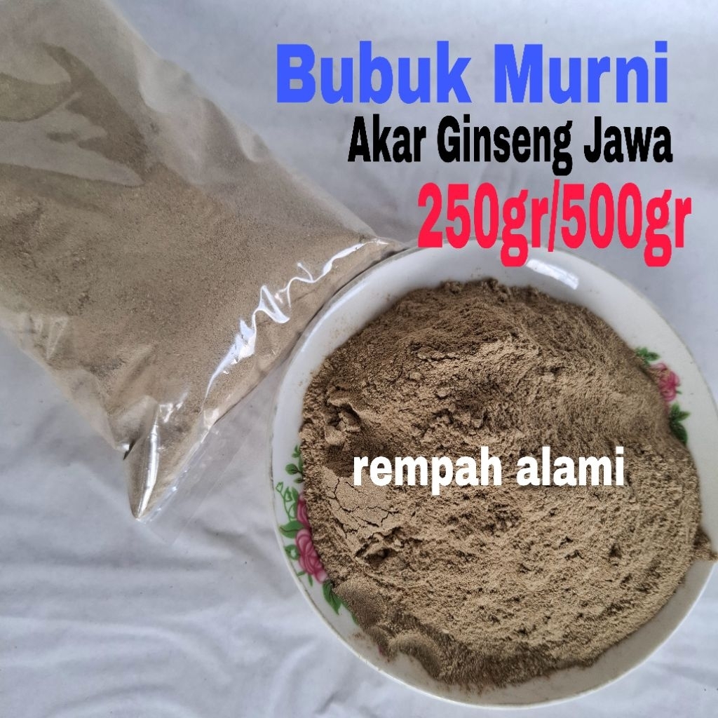 

Ginseng Jawa Bubuk Murni 250/500gr