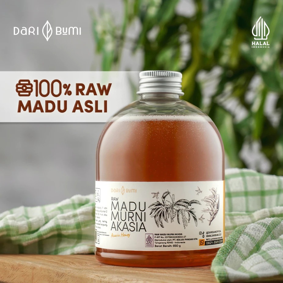 

Madu Murni Akasia Asli 650g daribumi