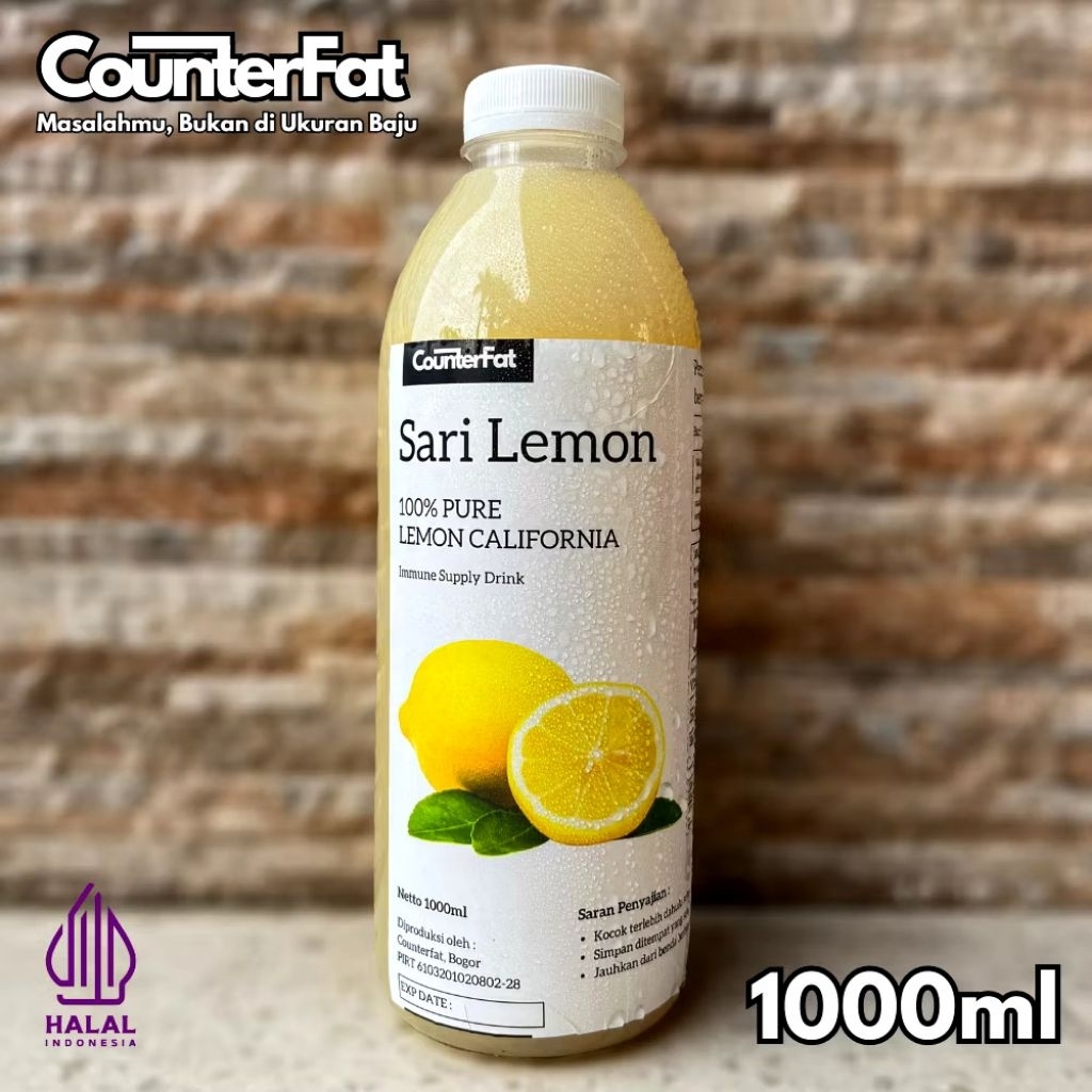 

SARI LEMON MURNI ASLI SARI LEMON ASLI JUICE LEMON 1L