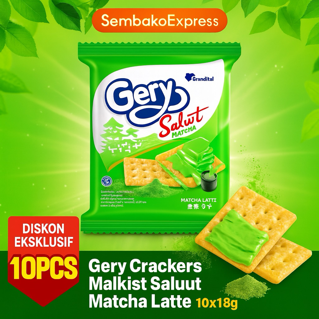 

Gery Crackers Malkist Salut Matcha Latte 10x18g