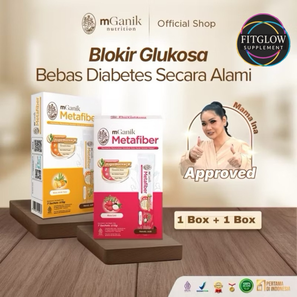 

BUNDLING 2 BOX mGanik Metafiber Travel Size Cocopandan Leci Jeruk Yuzu 105gr Suplemen Diabetes Kontrol Gula Darah