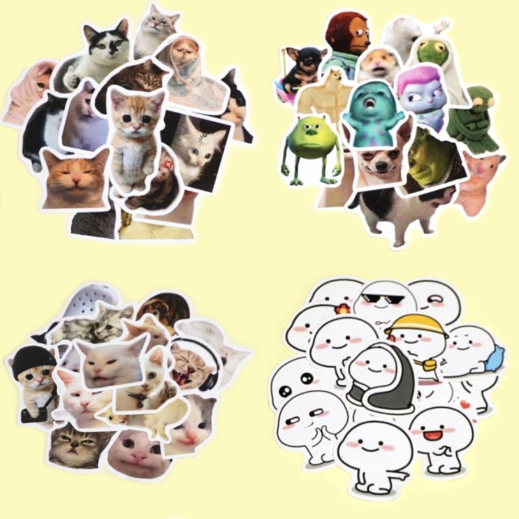 

[isi 15 pcs] sticker meme kucing / cat meme / sticker kucing / sticker cat / sticker meme / sticker gemes / sticker lucu / sticker meme pentol / sticker cute / sticker deco / sticker decoration / sticker journaling