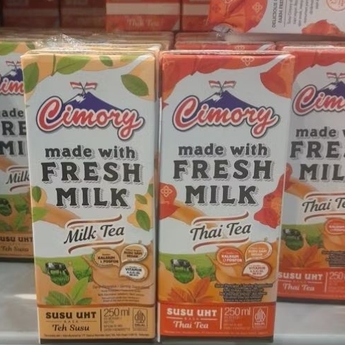 

Cimory susu UHT fresh milk 250ml rasa THAI TEA / MILK TEA