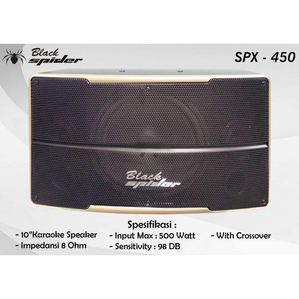 BLACK SPIDER SPEAKER BLACK SPIDER BS SPX 450 BLACK SPIDER 10 INCH SEPEAKER BLACK SPIDER SPEAKER PASI