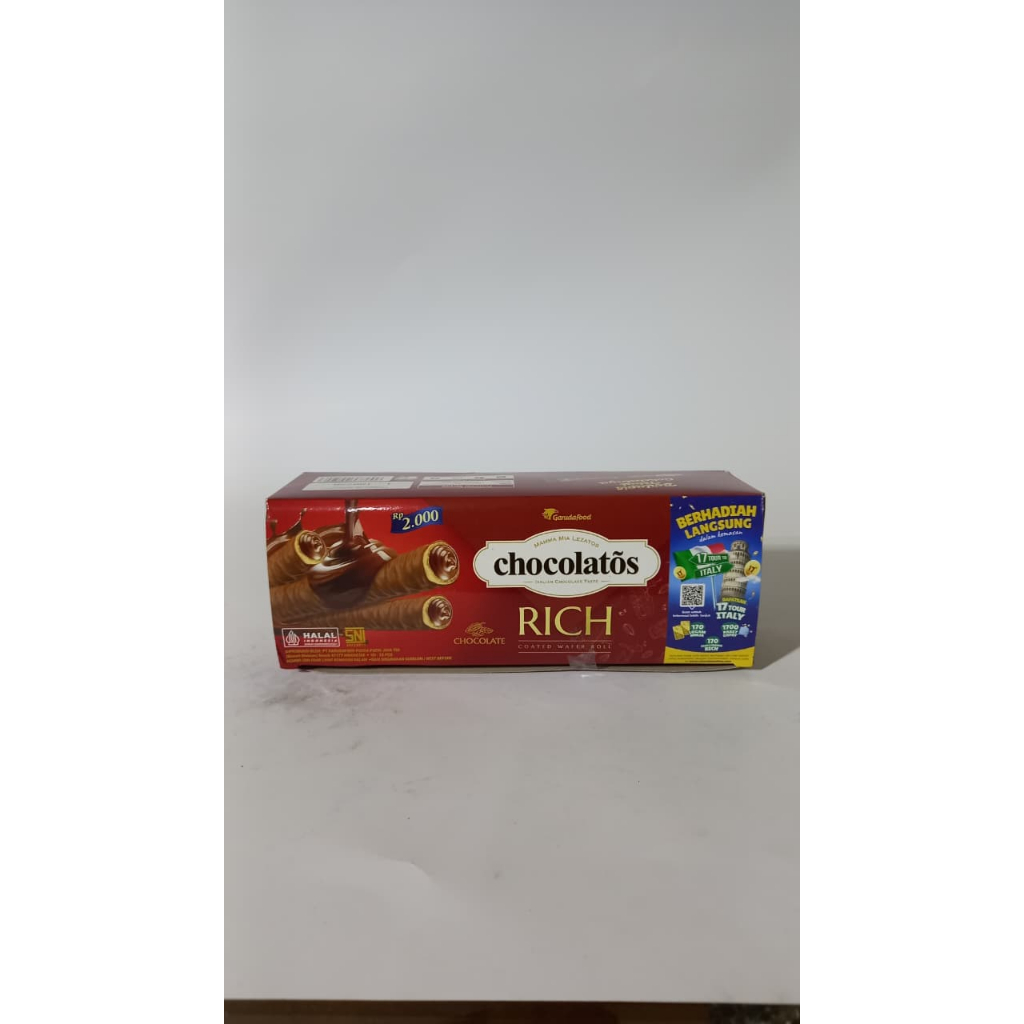 

Chocolatos rich wafer roll isi 12PCS