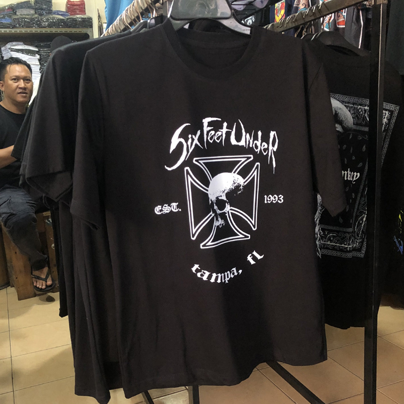 Kaos SIX FEET UNDER Est1993 Tshirt Casual 100% Cotton | Size S M L XL XXL 3XL 4XL