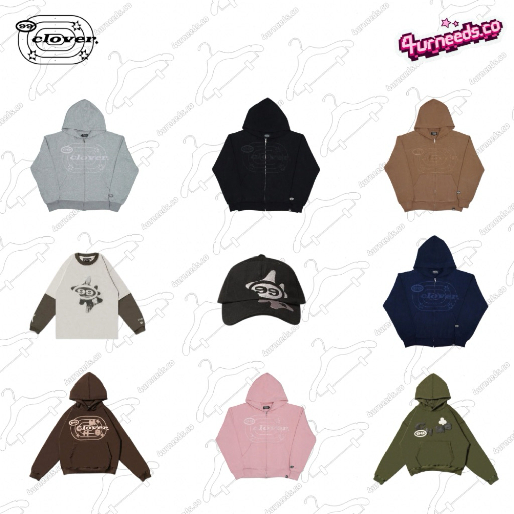 [100% ORIGINAL] 99 Clover Zip hoodie & Hoodie, 99 Clover x Chambredelavain