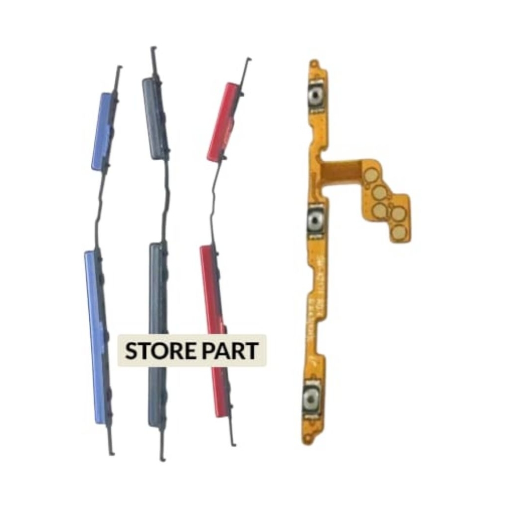 Tombol Flexible On Off + Volume Samsung A21s – Sparepart HP Satu Set