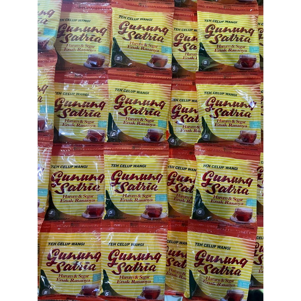 

Teh Gunung Satria Kemasan rentengan isi 10 pcs