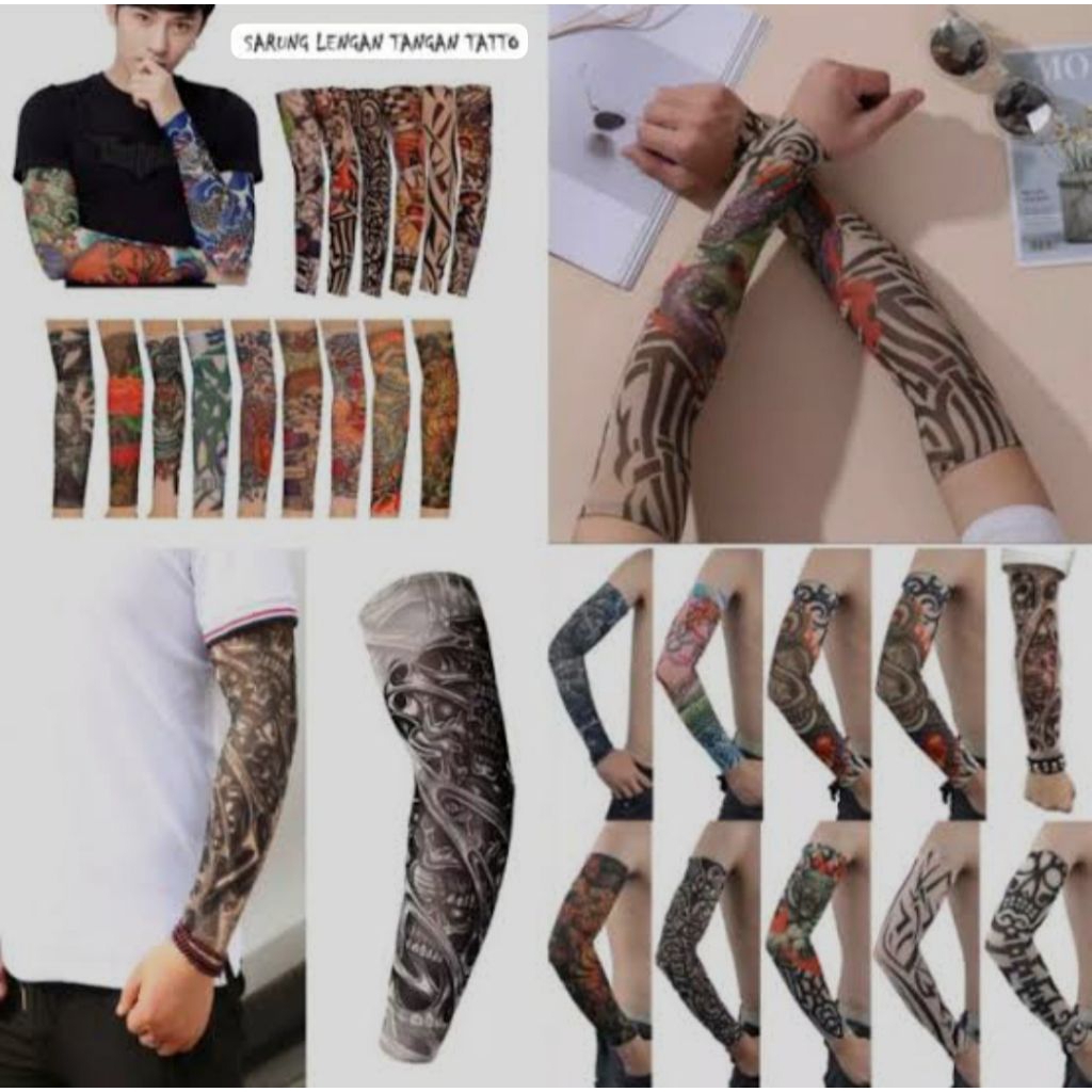 MANSET TANGAN MOTIF GAMBAR ATAU TATO