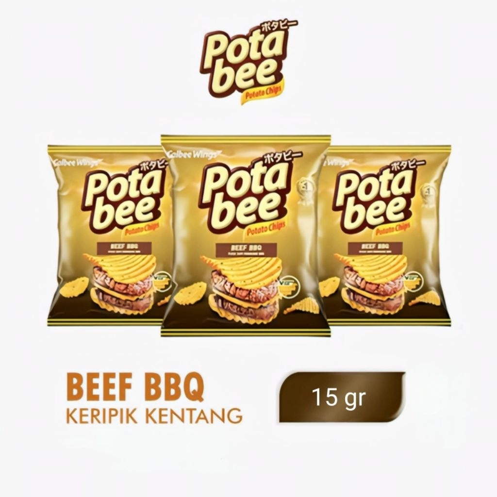 

Pota Bee Keripik Kentang Beef BBQ 150 gr ( 10 Pcs x 15 gr ) Per Renceng