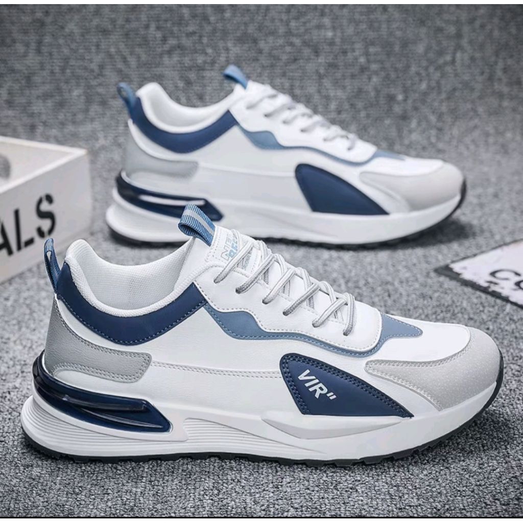 sepatu joging sepatu running sepatu sneakers kekinian elastis VIR