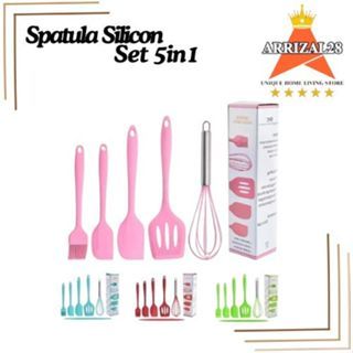 AFL 5 PIECE BAKING PROPS SPATULA SILIKON SET 5 IN 1