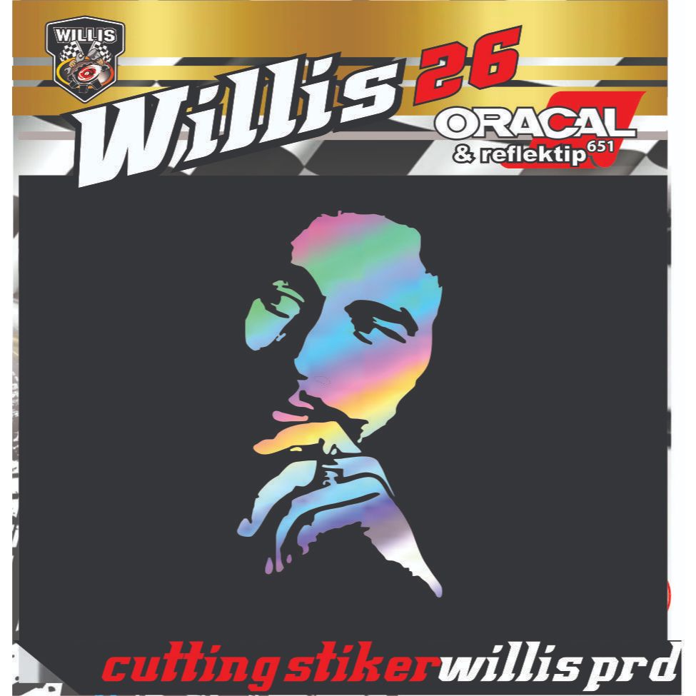 Sticker Stiker Kaca mobil bob marley Windshield Visor Motor HOLOGRAM