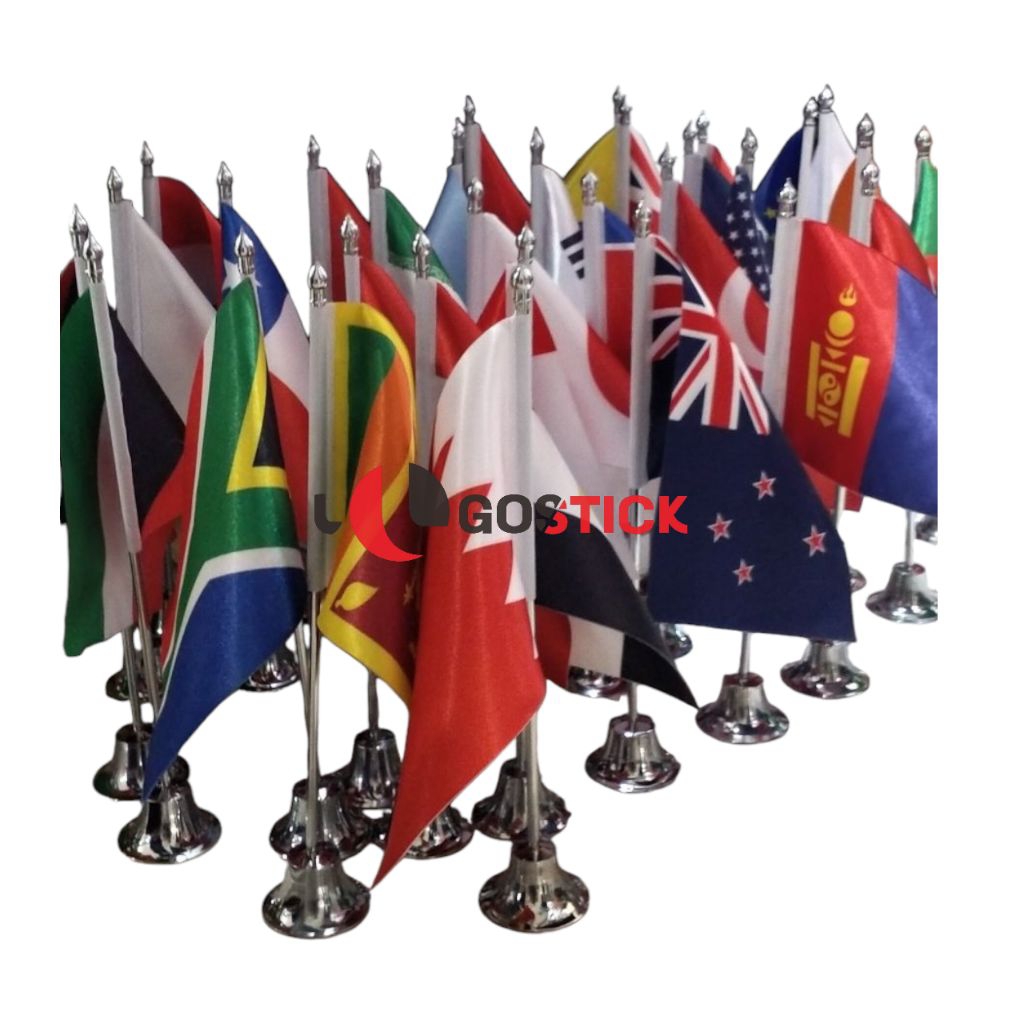 TIANG BENDERA MEJA +BENDERA