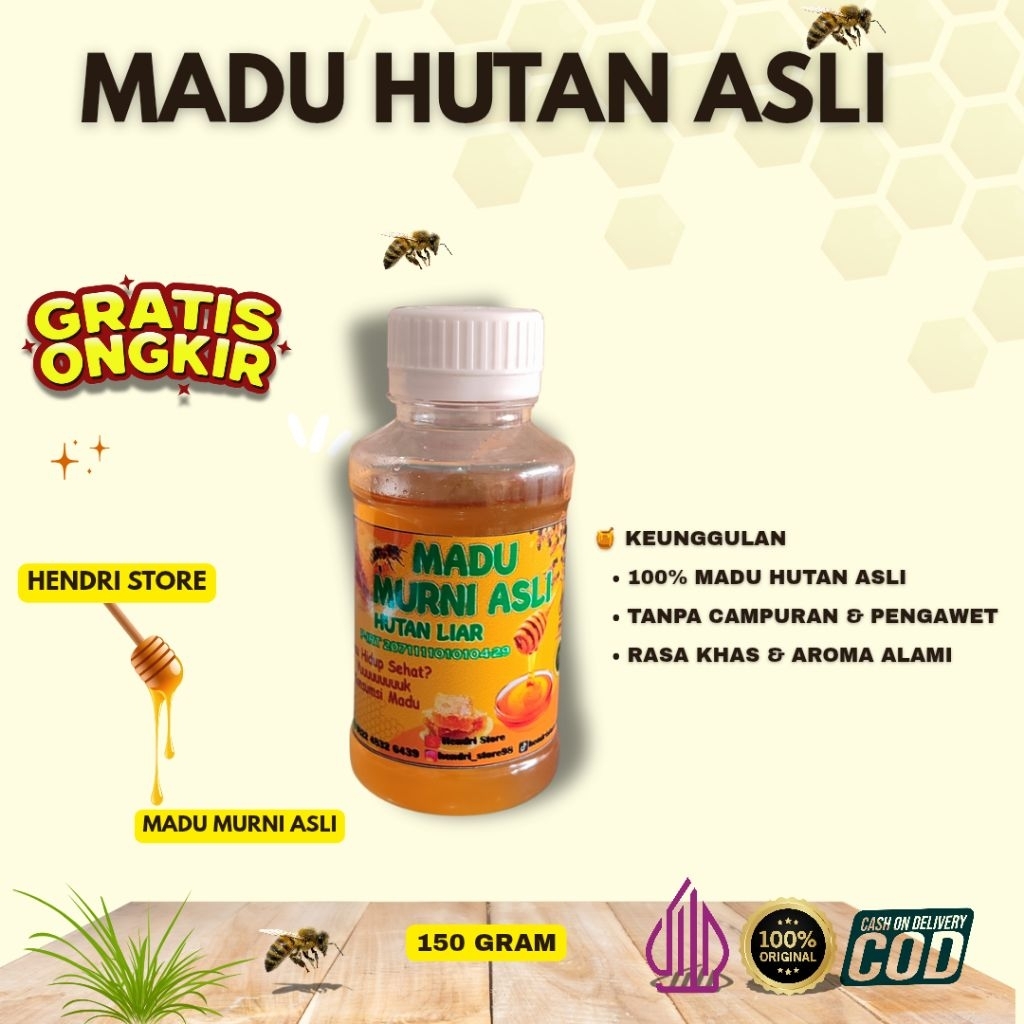 

Madu Murni Asli Hutan Liar 150 Gram. meningkatkan stamina tubuh,menyembuhkan batuk dan lambung bagus untuk anak anak baik pria maupun wanita