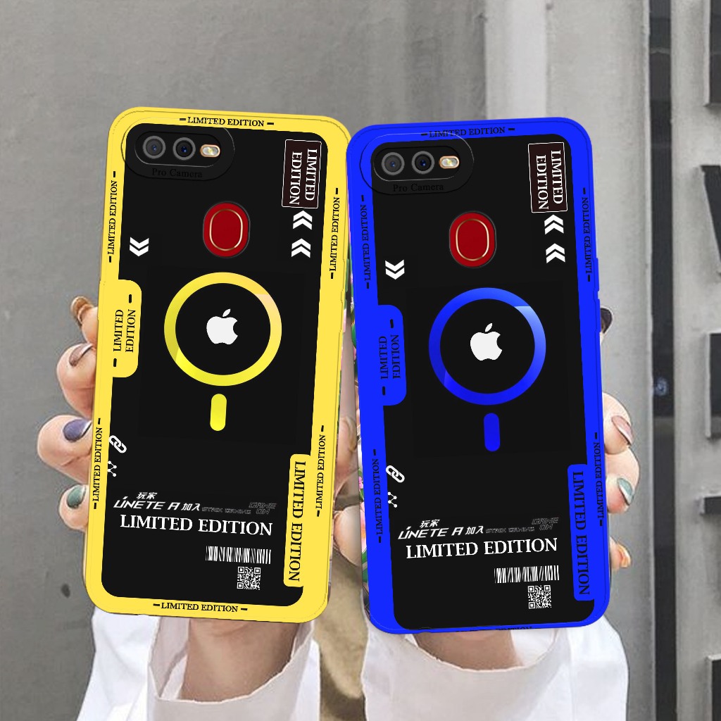 Softcase Pro Camera Untuk Oppo A5S / A7 / A12 - Softcase Walpaper Fashion Printing ( LE ) Series  - 