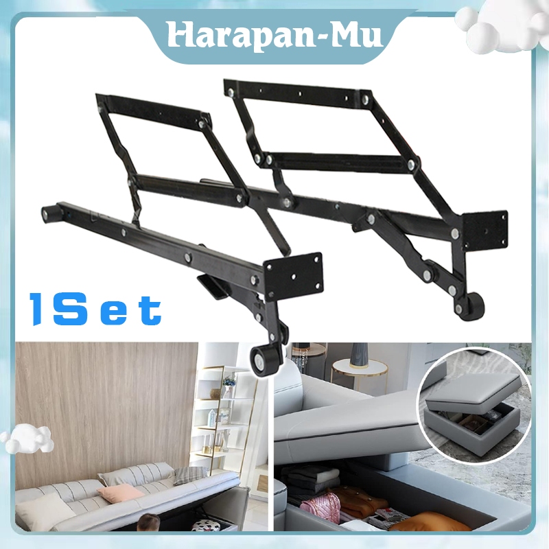 1 Set Engsel Sofabed Slider / Engsel Mekanik Sofa Bed Sliding / Engsel Lipat Sofa Bed