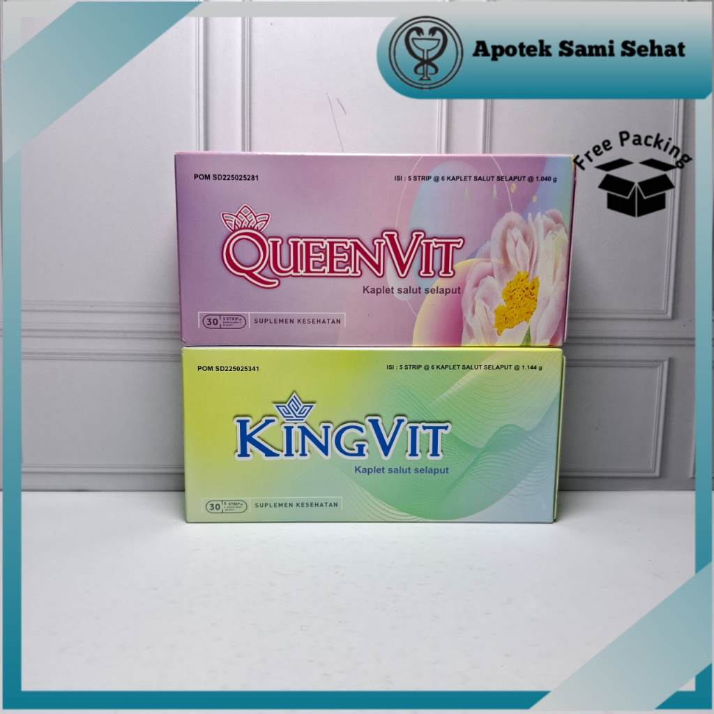 PAKET BUNDLING 1 BOX KINGVIT + QUEENVIT ( ISI 30 TABLET )