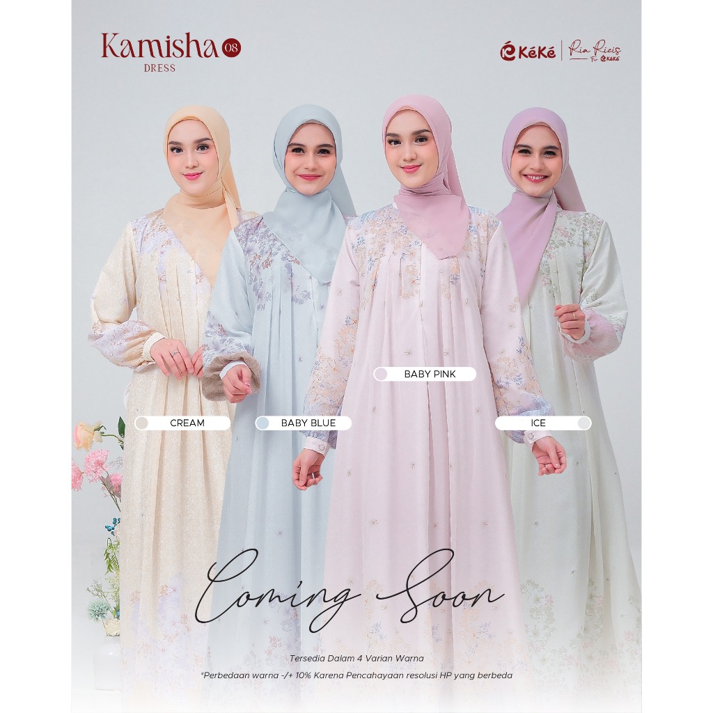 GAMIS KAMISHA SERIES | BAJU GAMIS WANITA DEWASA | FASHION HIJAB 2025 | GAMIS MODIS DAN ELEGAN