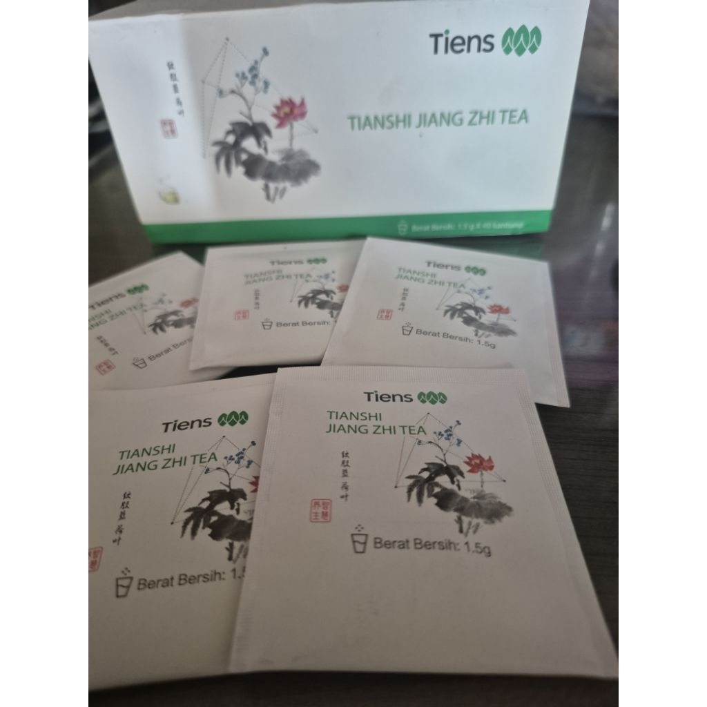 

teh tiens tianshi jiang zhi/ teh pelangsing tubuh isi 5 pcs