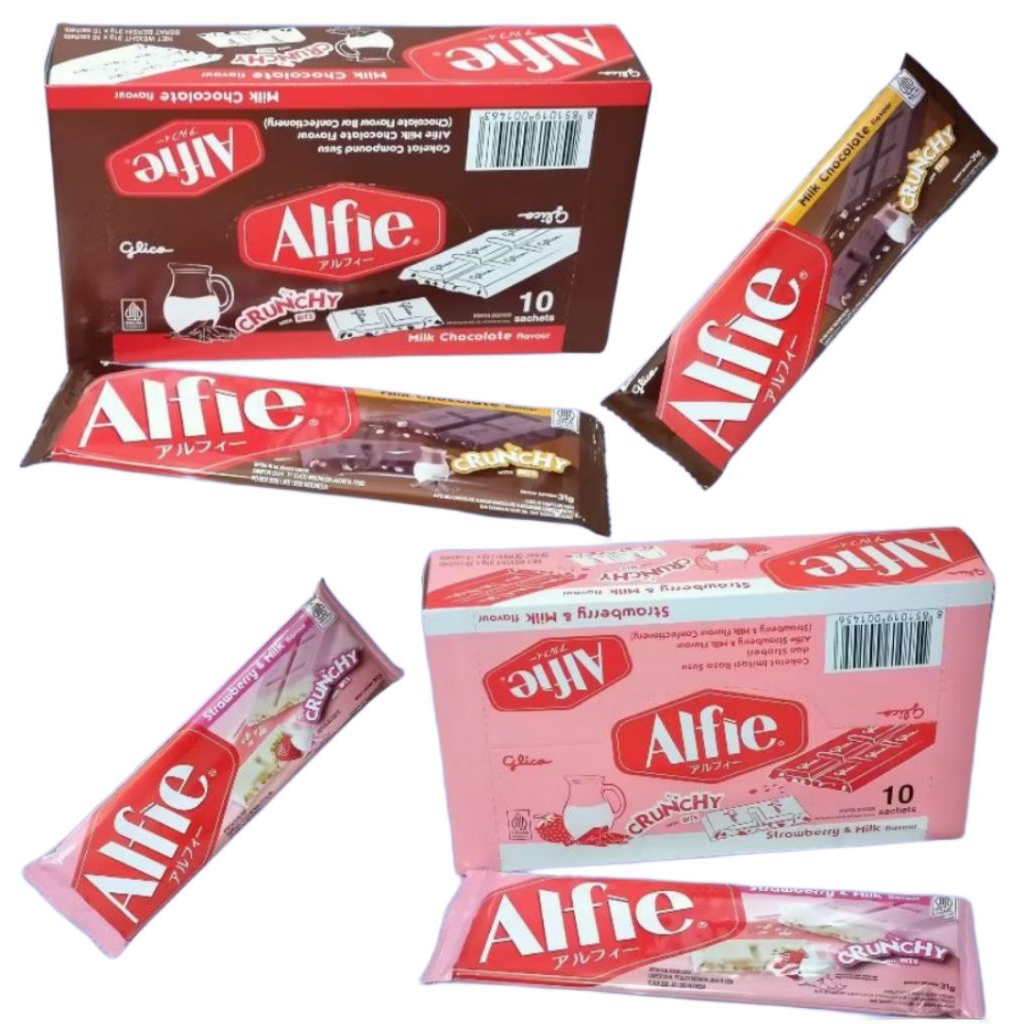 

Glico Coklat Alfie Kemasan Pack 10 x 31 Gram