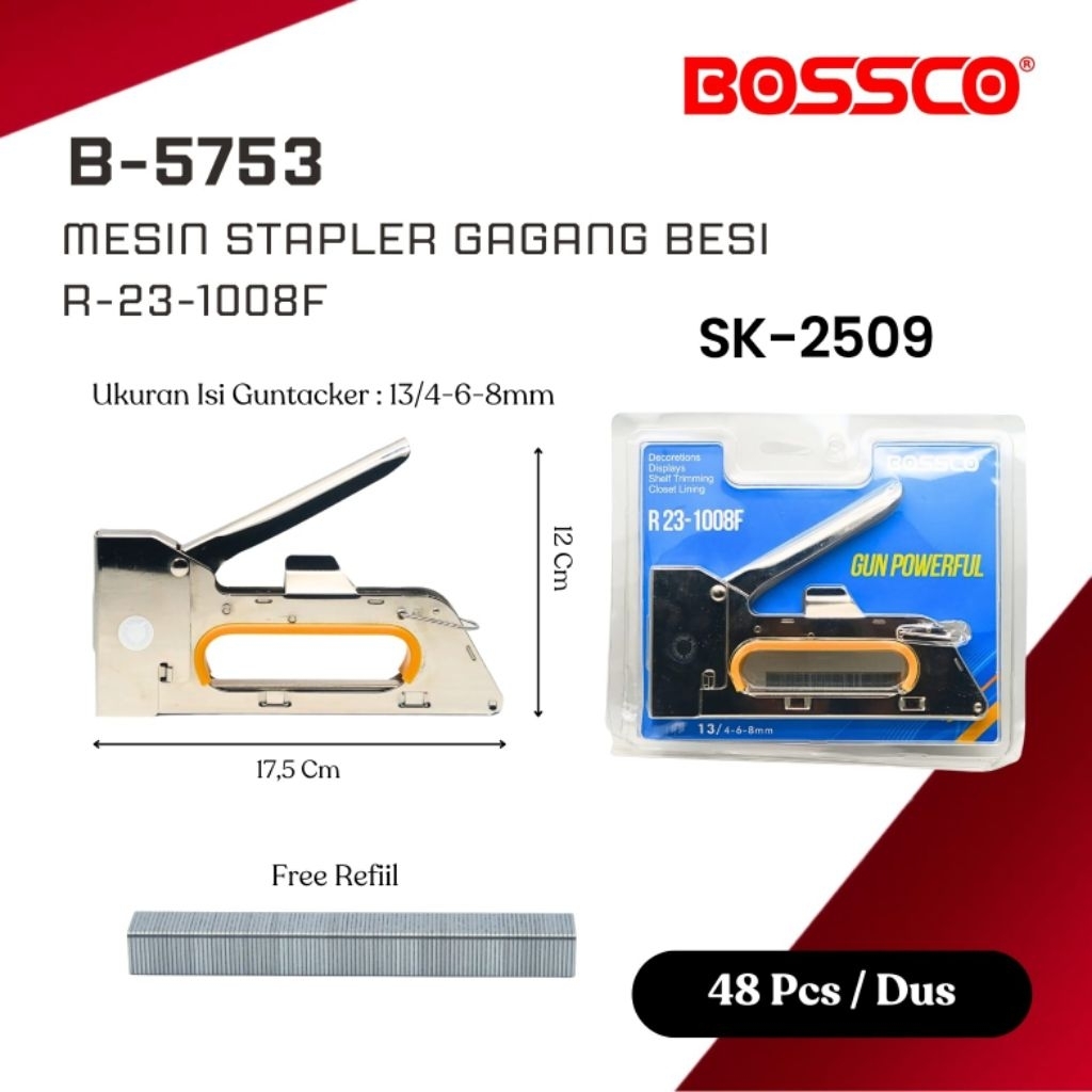 

1pcs Guntacker BOSSCO // Stapler tembak // Stapler Jok motor // Staples jok