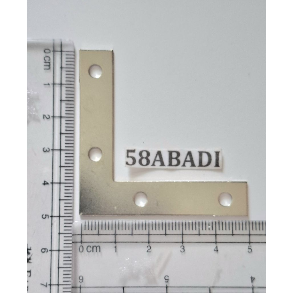 10 PCS PLAT SIKU L 5 CM X 1 CM PENAHAN PENYAMBUNG PENGAIT SAMPING SUDUT BINGKAI FRAME PAPAN RAK