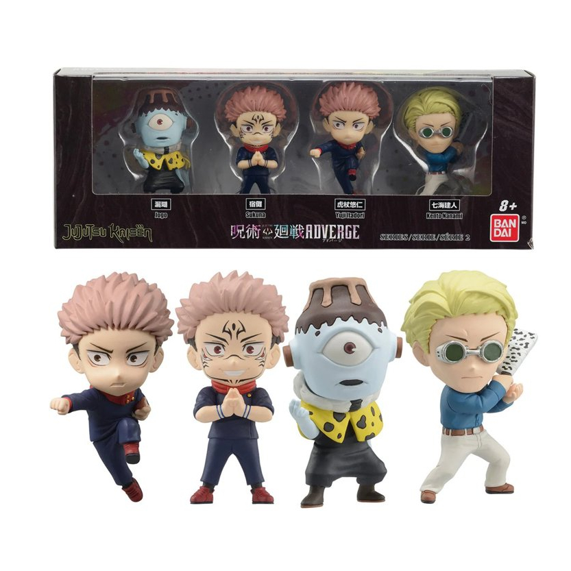 ORIGNAL Jujutsu Kaisen Adverge Mini-Figure 4-Pack Box Set #3