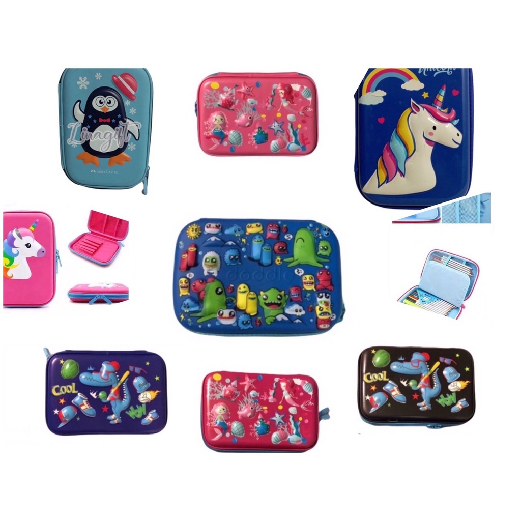 

TEMPAT PENSIL BAHAN EVA / PENCIL CASE EVA FOAM / KOTAK PENSIL ANAK MOTIF KARAKTER