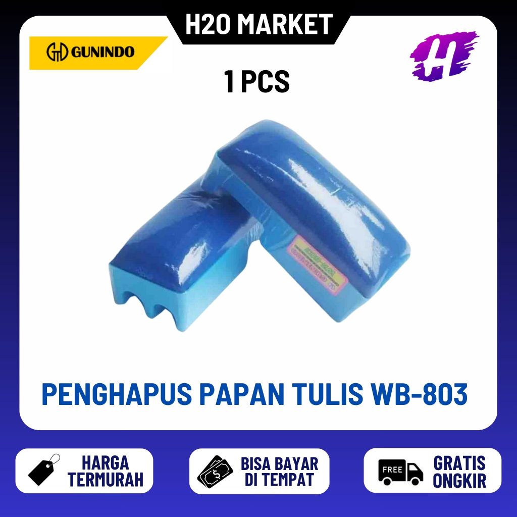 

Penghapus Papan Tulis Putih White Board Eraser Gunindo WB-803 ( 1 PCS )
