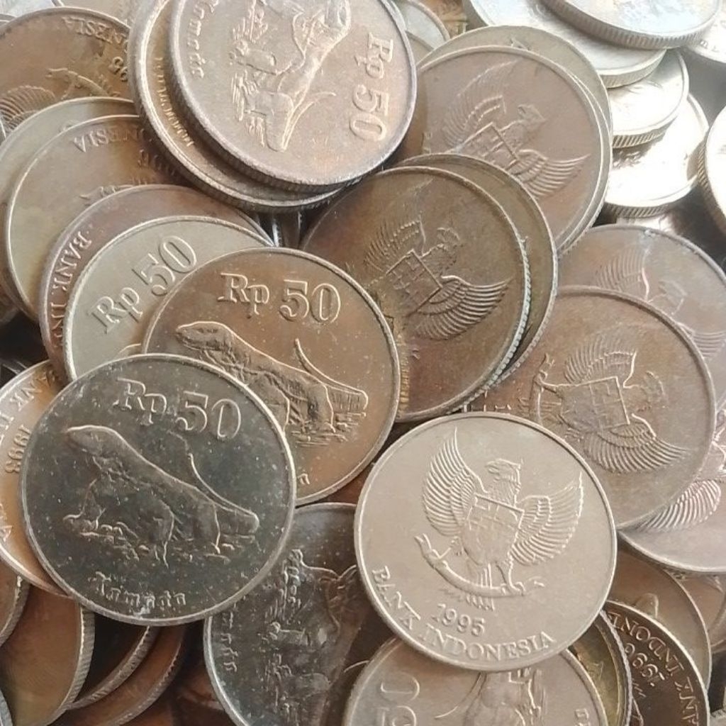 UANG KUNO 50 RUPIAH KOMODO TAHUN 1991-1998