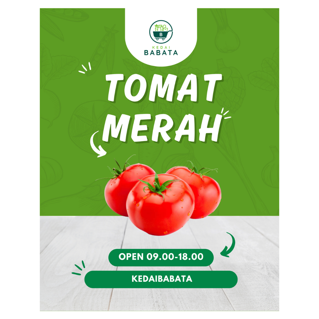 

Tomat Merah Sayuran Fresh Segar Kedai Babata