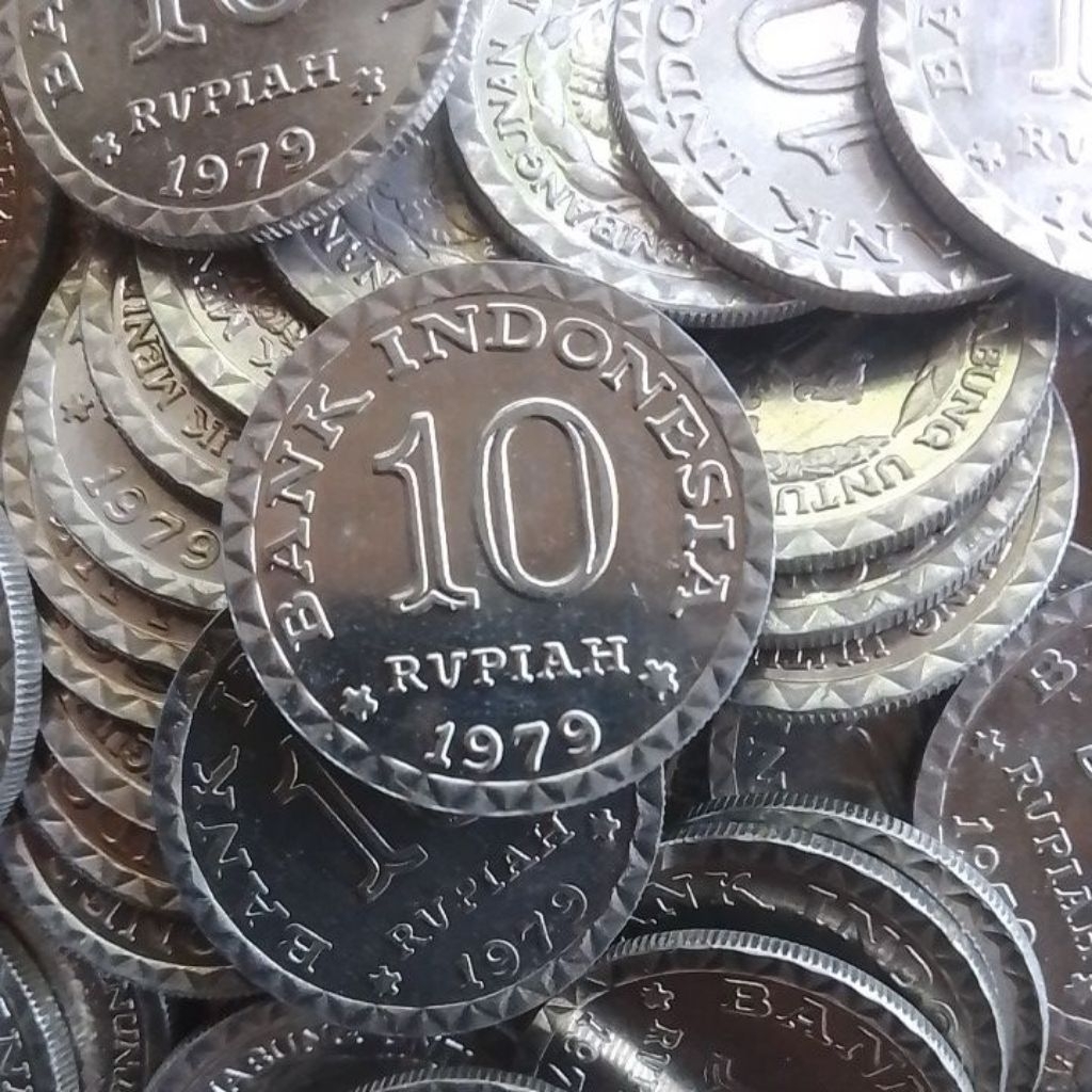 UANG KUNO KOIN 10 RUPIAH TABANAS ALUMUNIUM TAHUN 1979