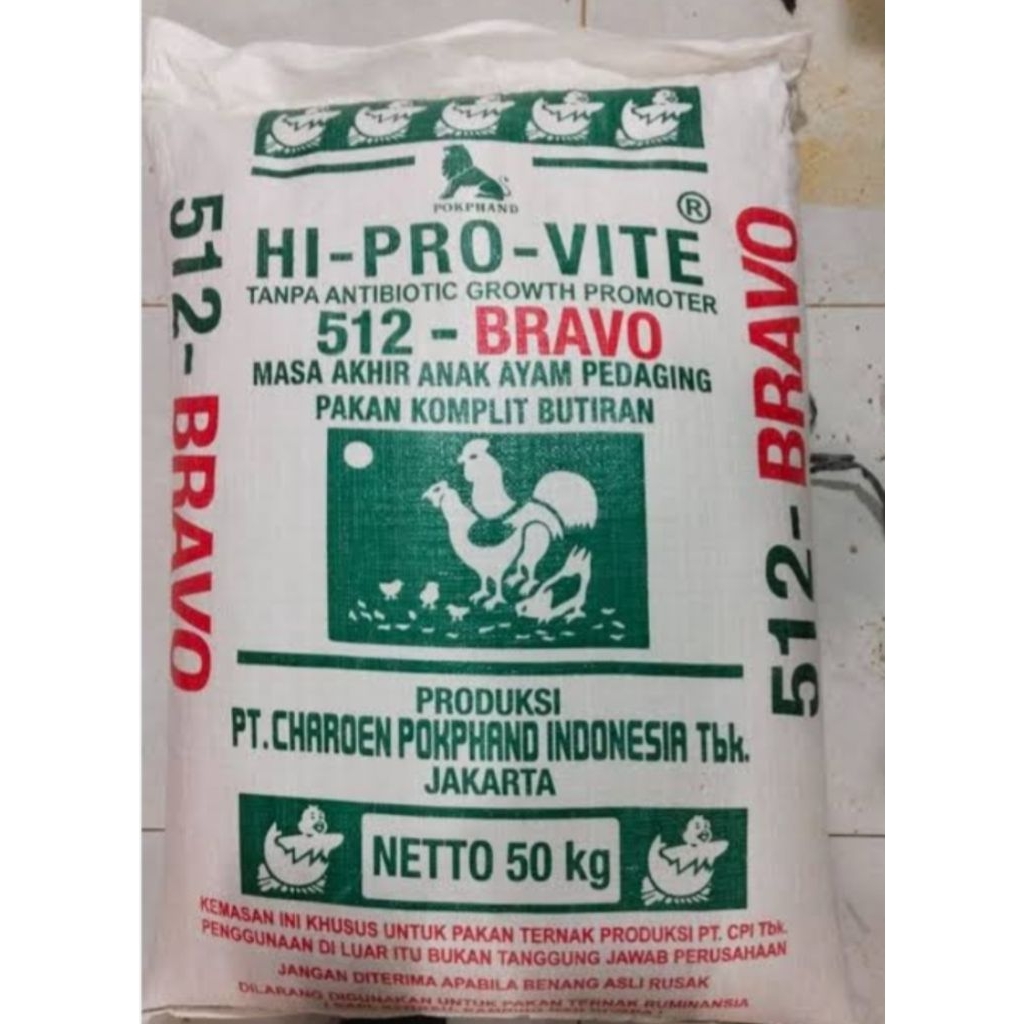 PUR AYAM BRAVO 512 PAKAN AYAM PEDAGING 512