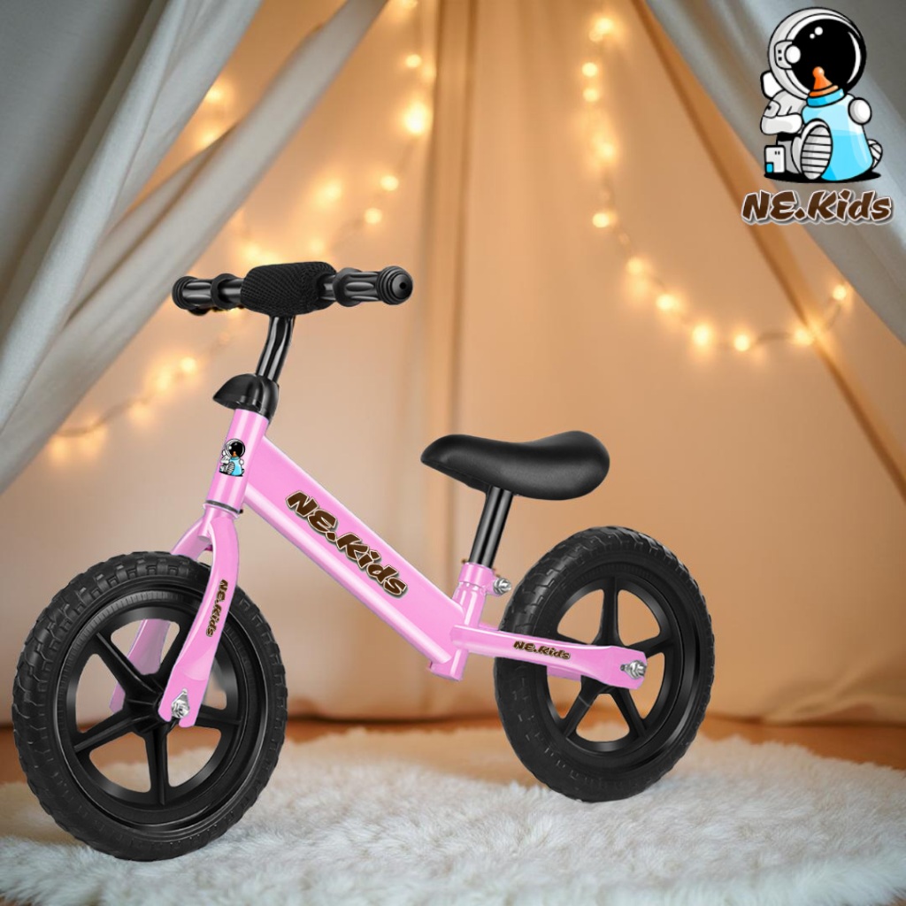NE.KIDS Sepeda Anak Pushbike Keseimbangan Balancebike Usia 1-6 Tahun Perempuan Laki Laki