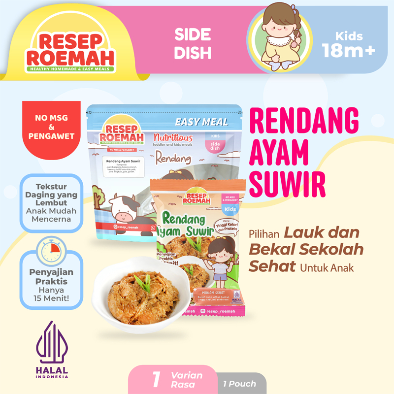 

Resep Roemah Rendang Ayam Suwir / Makanan Balita Homemade / Makanan Anak