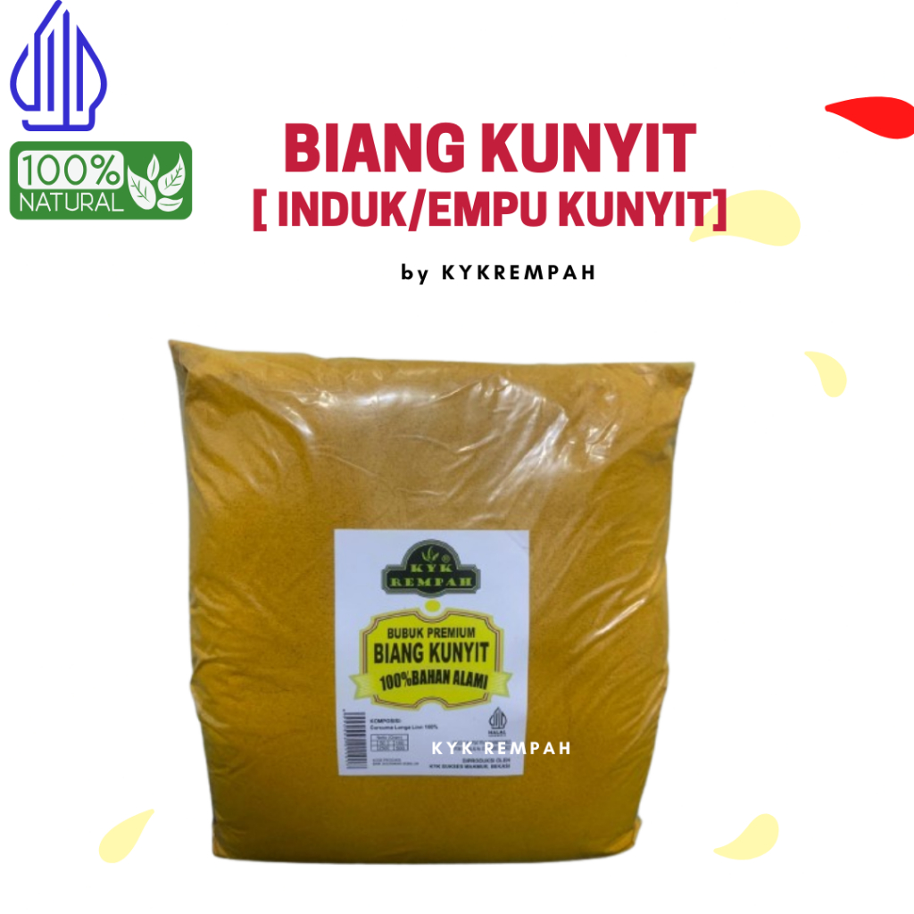 

Biang Kunyit Bubuk MURNI [ 250 gram] / Induk Empu Kunyit