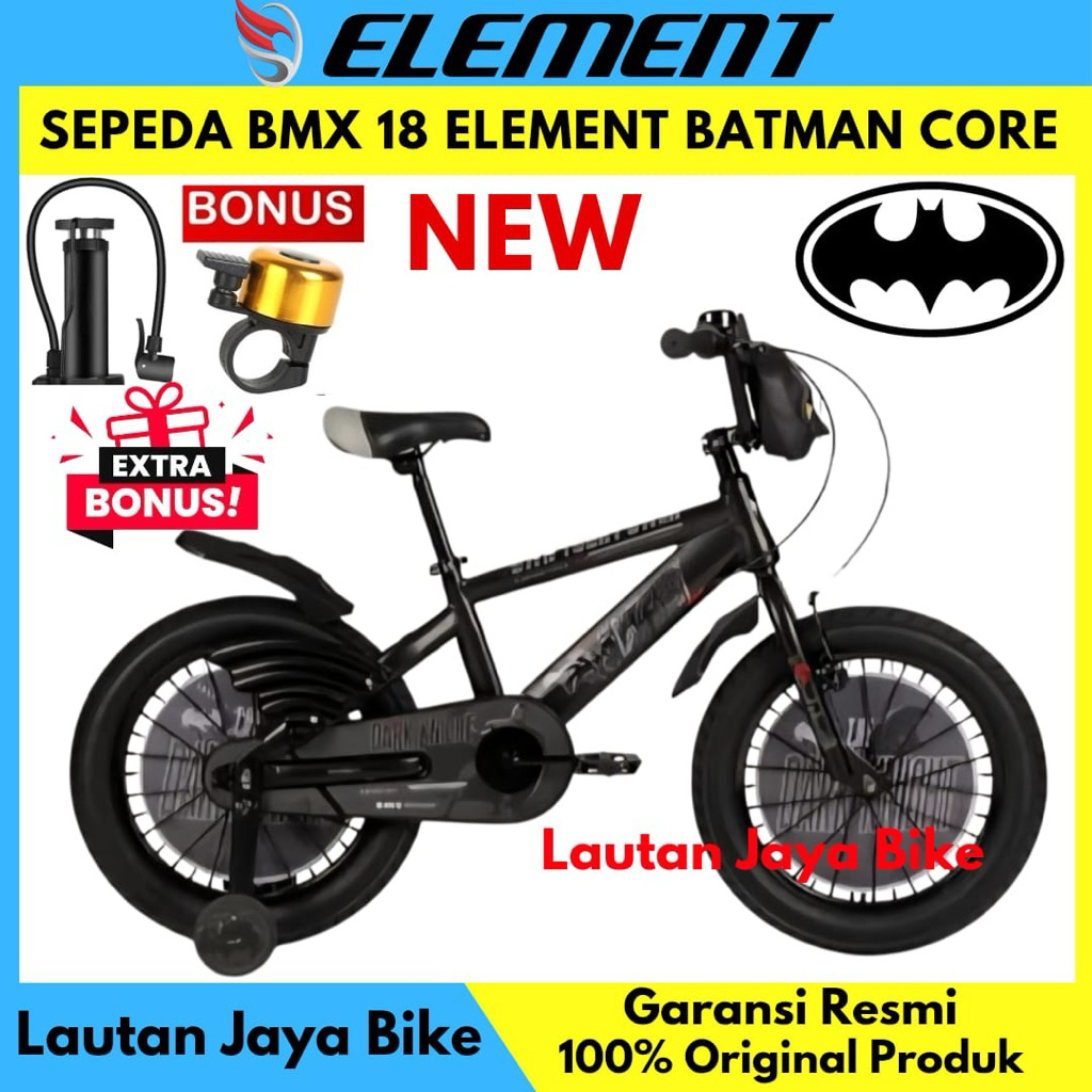 Sepeda Anak Laki Laki 18 Inch Element Batman Core Terbaru
