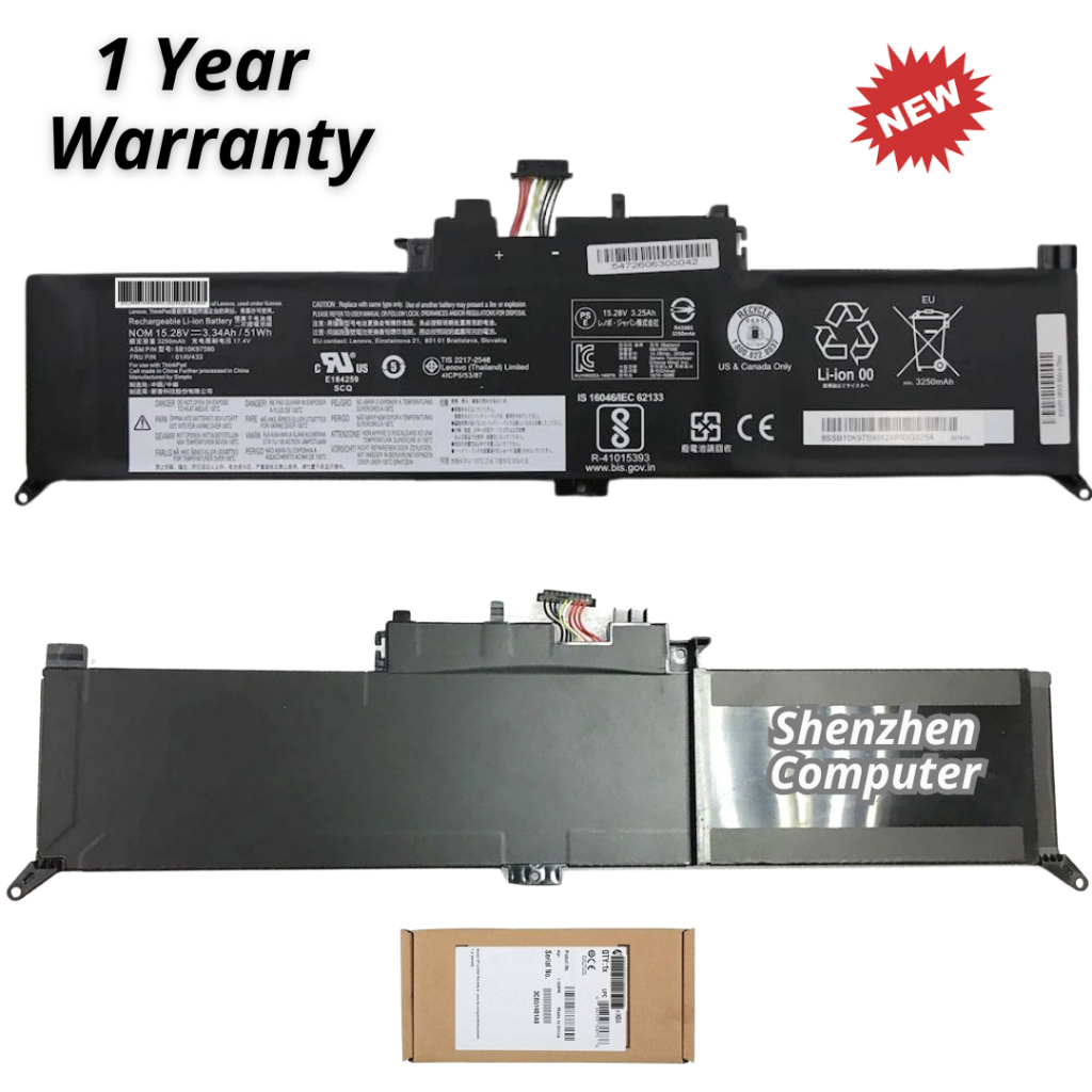 Baterai Lnovo ThinkPad Yoga 260 370 X260 X380 01AV433 01AV434 battery new original