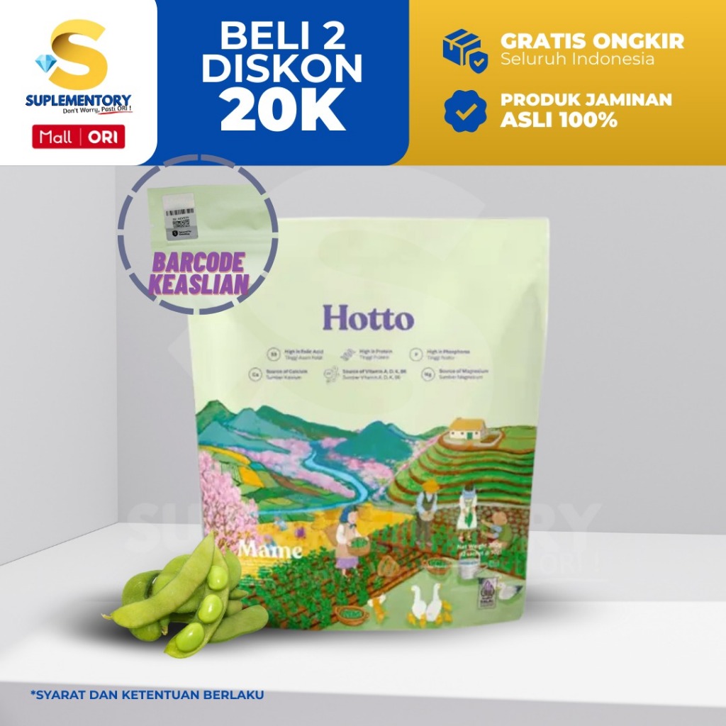 

Hotto Mame Protein Multigrain with Edamame 1 Pouch