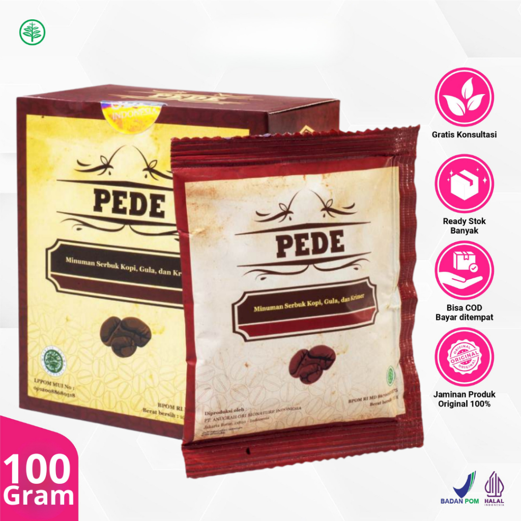 

Kopi Pede 1 Box 5 Sachet - Membantu Menambah Stamina