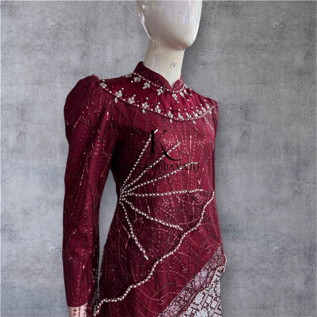 Setelan Kebaya Modern Bawahan Songket / Atasan Kebaya Shakira Rok Songket