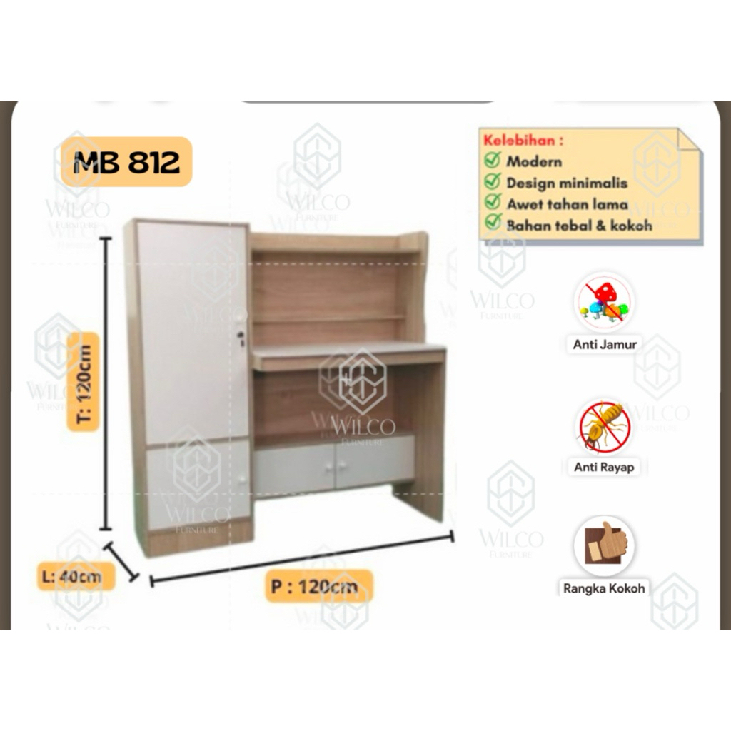 Meja Belajar MB 812 polos / karakter