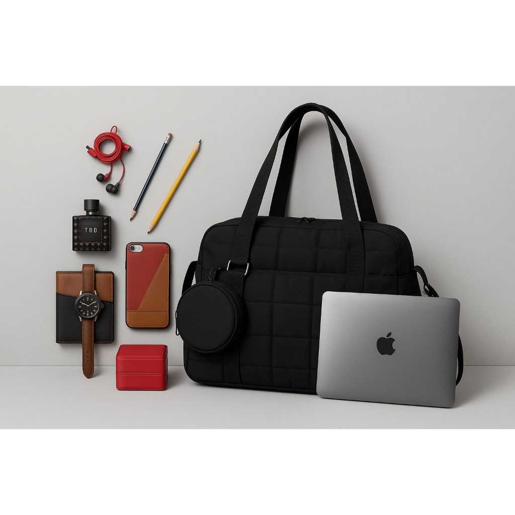 Tas Kerja Premium Quilted Multifungsi – Elegan & Modern tas wanita tas tote tas selempang kekinian