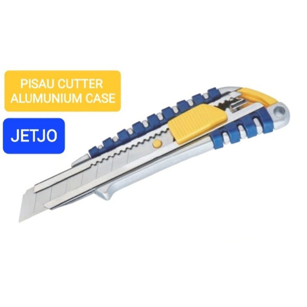 

ALUMINIUM CASE UTILITY KNIFE PISAU CUTTER 18MM JETJO