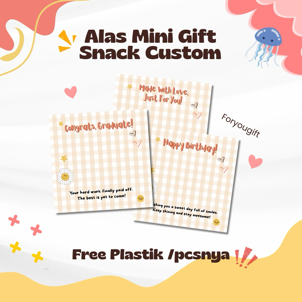 

Alas Mini Gift Snack Custom | Hadiah Mini | Ready INSTAN!