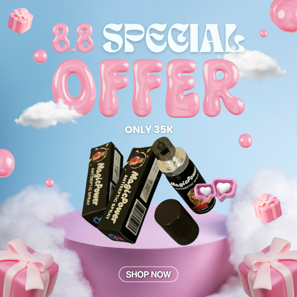 MAGIC POWER ANTISEPTIC SPRAY 15 ML / TISU MAGIC SPRAY BOTOL 15ML SPRAY MAGIC POWER PRIA TAHAN LAMA